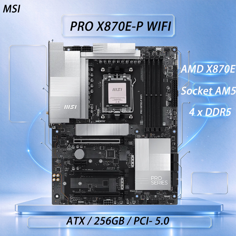 MSI PRO X870E-P WIFI Motherboa - X870E Atx Motherboard recension och pris