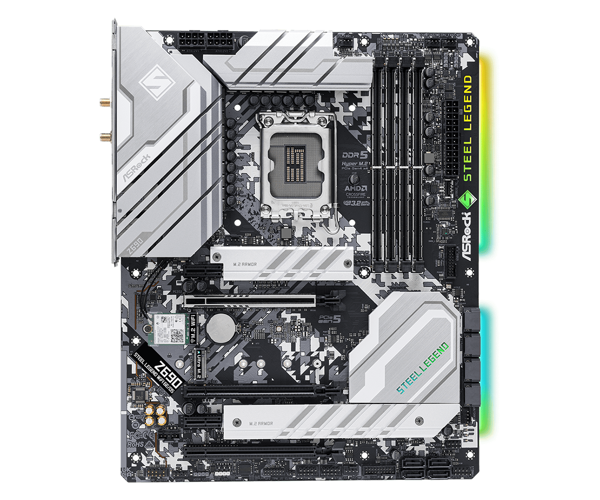 ASROCK Z690 Steel Legend WiFi  - X870E Atx Motherboard recension och pris