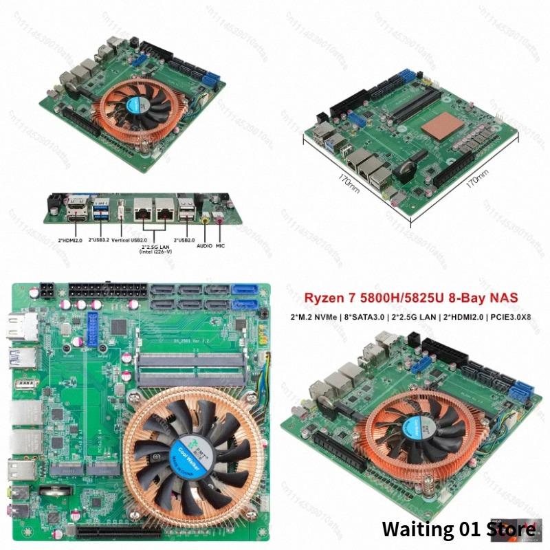 Compatible With Topton AMD Ryz - Mini Itx Dual 2.5G Nas Motherboard recension och pris