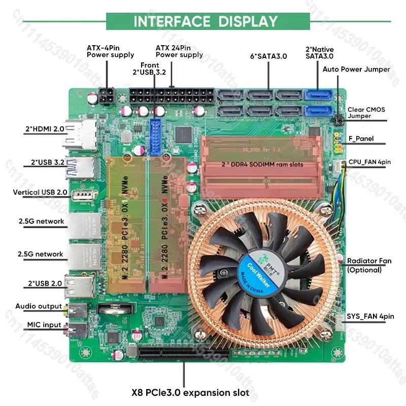 Compatible With Topton AMD Ryz - Mini Itx Dual 2.5G Nas Motherboard recension och pris