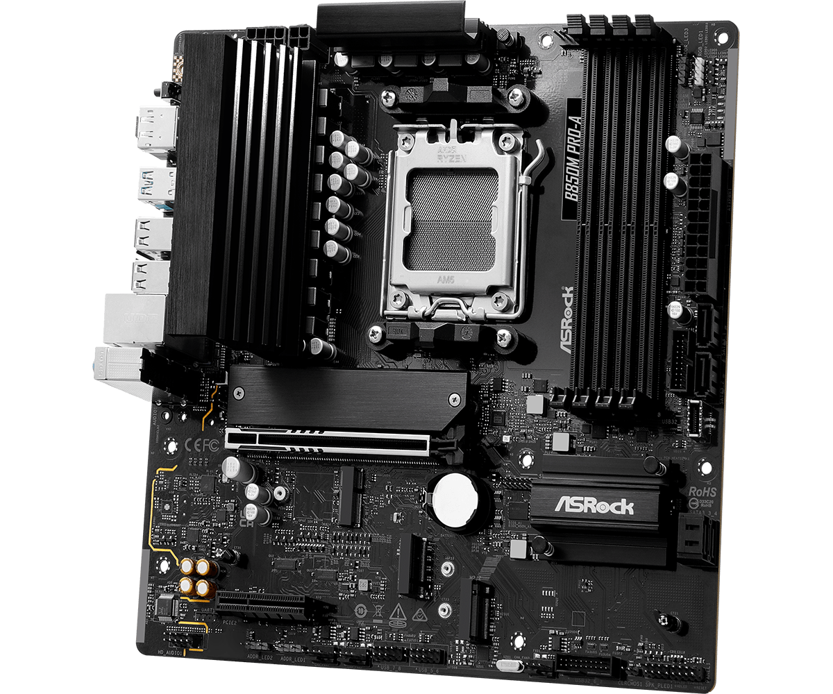 B850M PRO-A  ASROCK B850 Mothe - Am5 Micro Atx Pcie 5.0 Motherboard recension och pris
